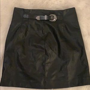 Faux Leather Skirt by Free People. Size 12